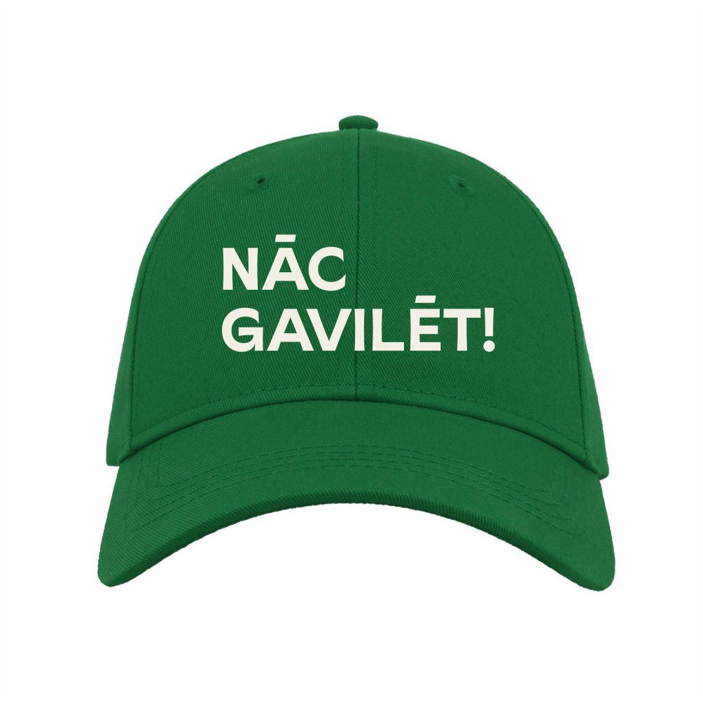 Pieaugušo cepure "Kadiķis" ar "NĀC GAVILĒT!" izšuvumu