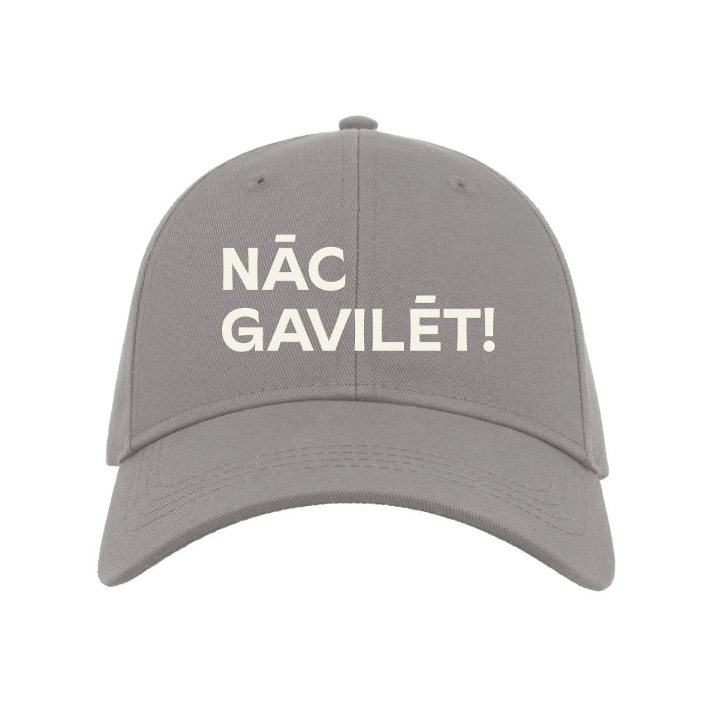 Pieaugušo cepure "Kadiķis" ar "NĀC GAVILĒT!" izšuvumu