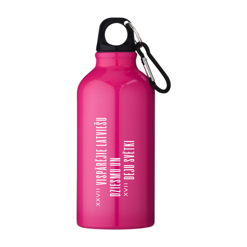 Metāla pudele 400ml ar grafisko zīmi